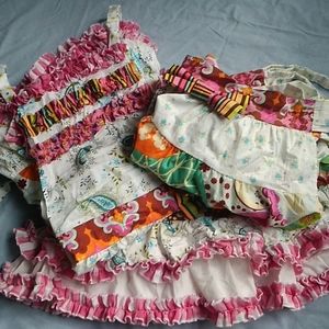 Adorable three piece apron set
